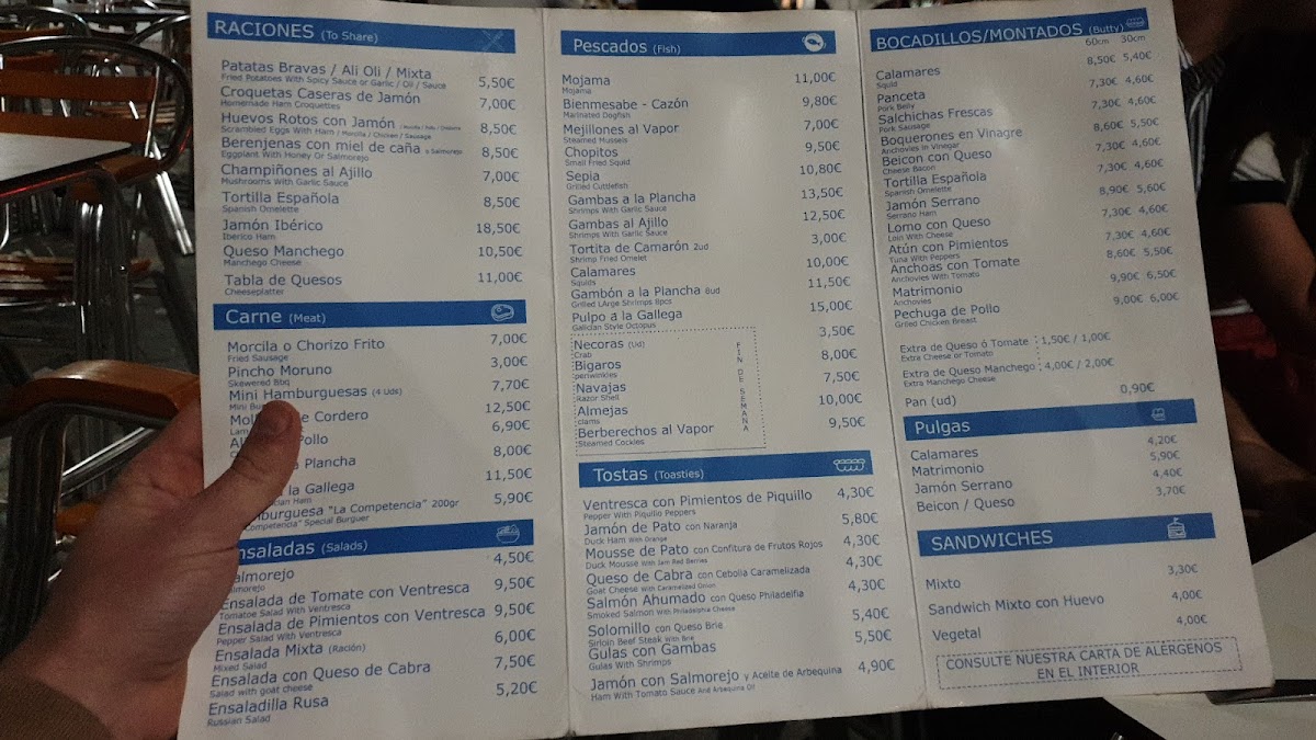 Bar La Competencia Menu - Image 3